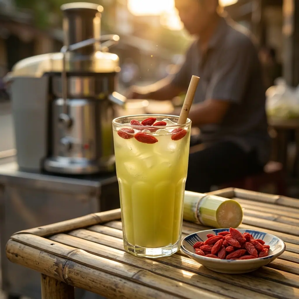 Nước mía kỷ tử